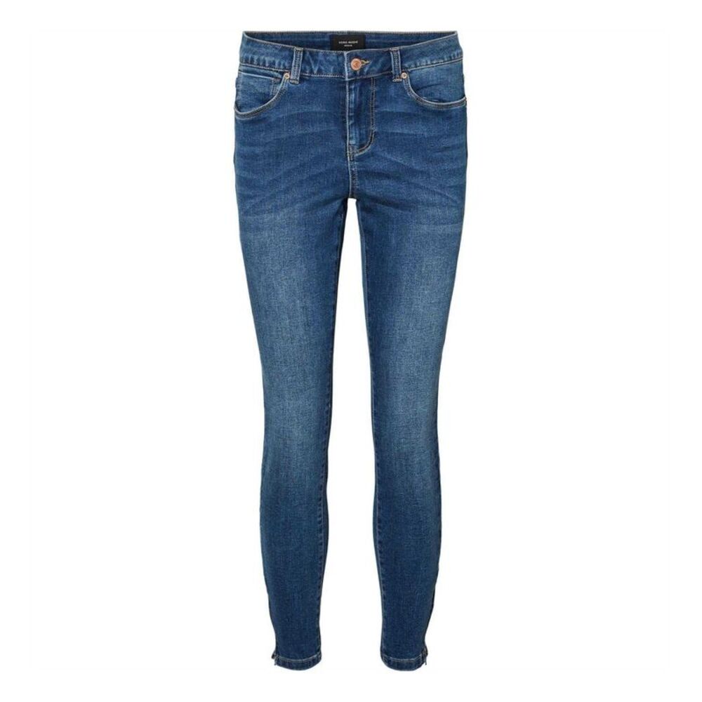 Vero Moda Womens/Ladies Tilde Zip-Off Skinny Jeans / Mid Blue